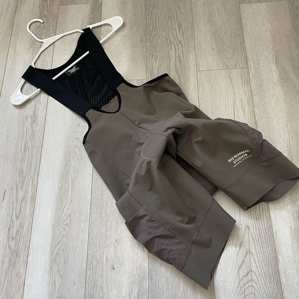 Pas Normal Studios Mechanism Bib mens Tan (large) cycling bike activewear